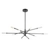 Elk Home Light Streak 55.5'' Wide 10-Light Chandelier - Matte Black 85038/LED